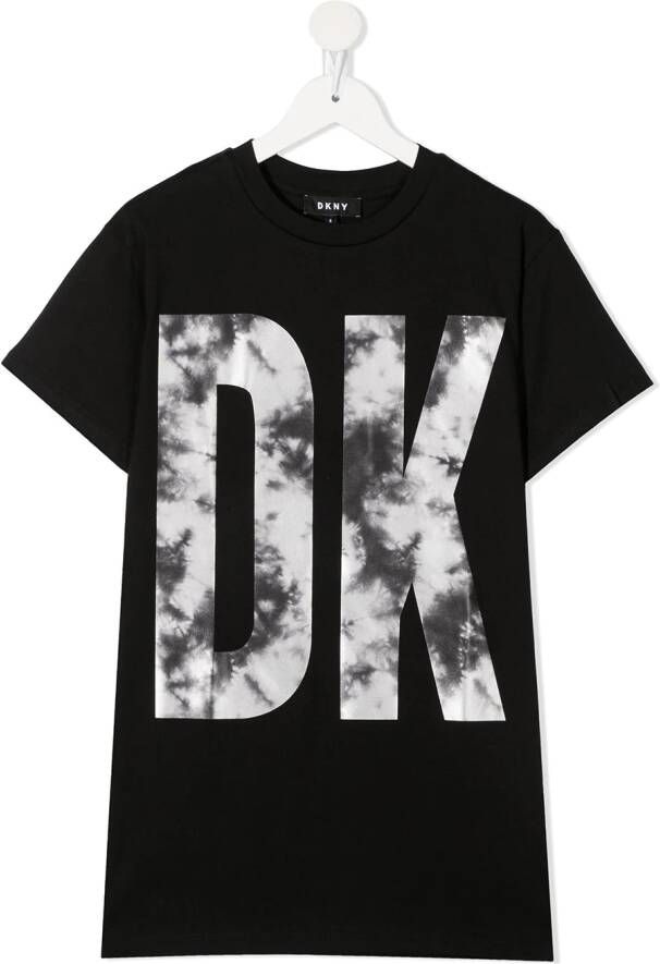Dkny Kids T-shirtjurk met logoprint Zwart