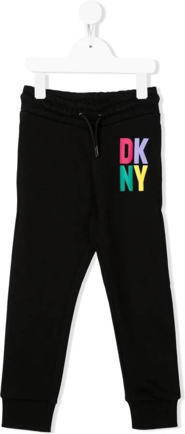 Dkny Kids Trainingsbroek met logoprint Zwart
