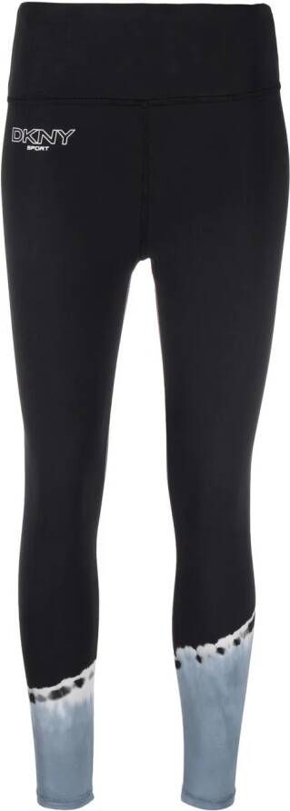 DKNY Legging met tie-dye print Zwart