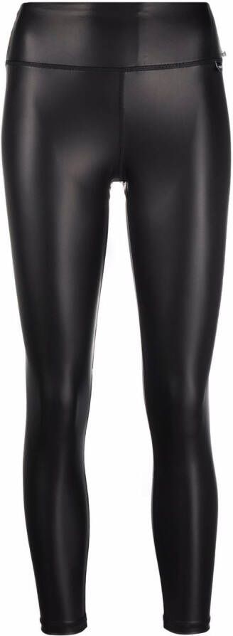 DKNY Legging met wet-look Zwart