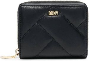 DKNY Portemonnee met logoplakkaat Zwart