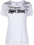DKNY T-shirt met tie-dye print Wit - Thumbnail 1