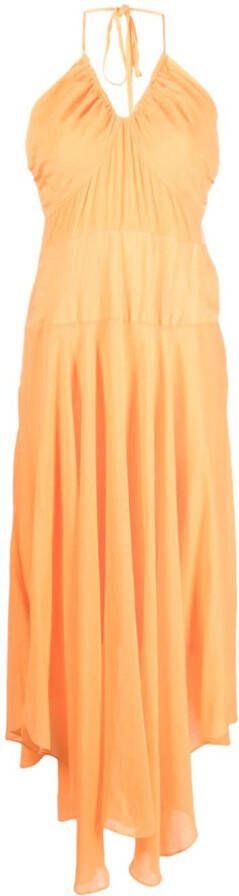 DKNY Maxi-jurk met gekreukt effect Oranje