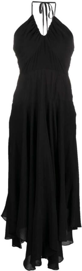 DKNY Maxi-jurk met gekreukt effect Zwart