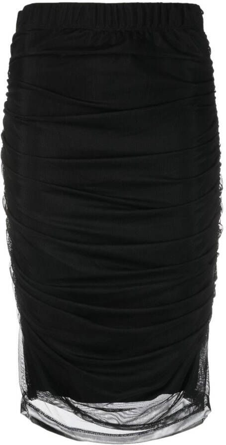 DKNY Rok met ruches Zwart