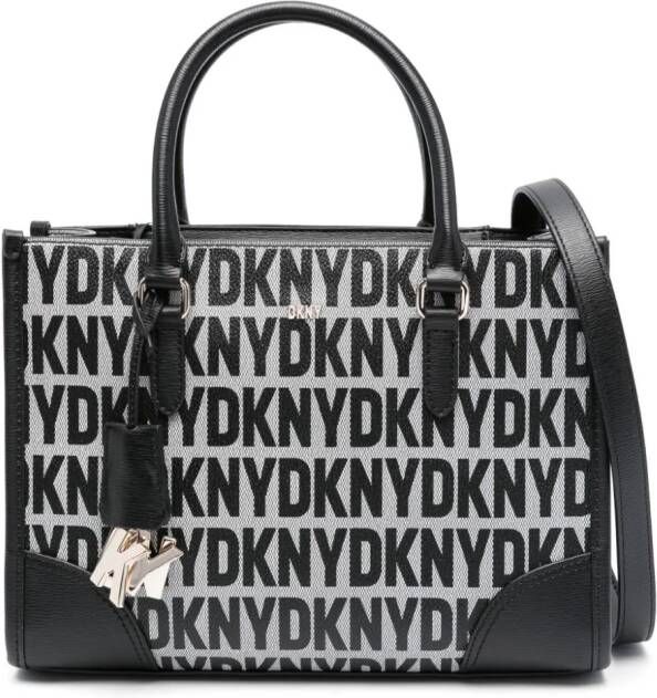 DKNY Shopper met logoprint Zwart