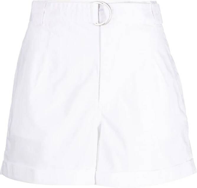 DKNY Shorts met ceintuur Wit