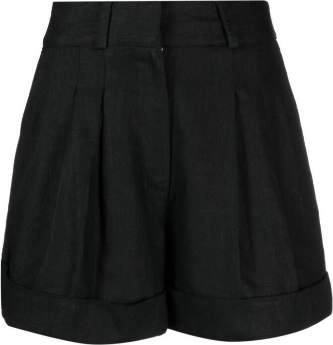 DKNY Shorts met geplooid detail Zwart
