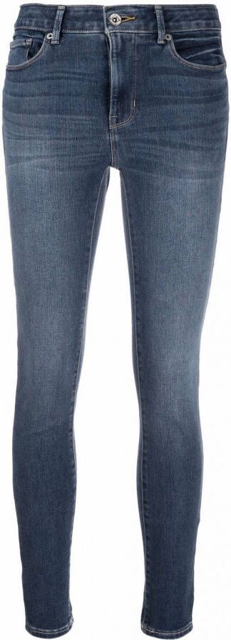 DKNY cropped skinny fit jeans dames Polyester Viscose katoen Spandex Elastane 25 Blauw