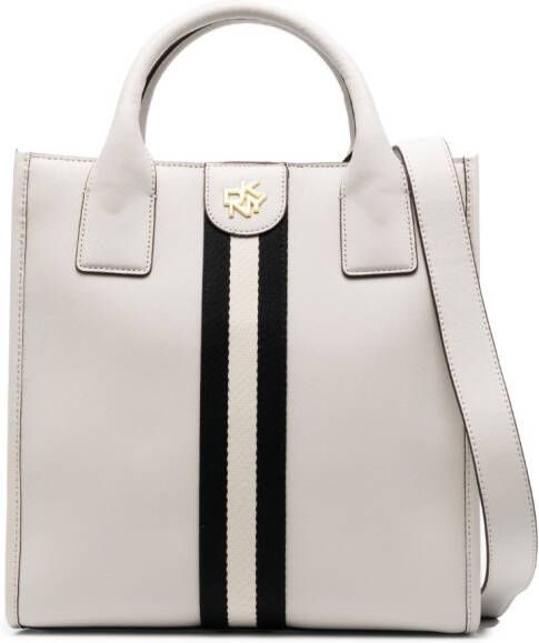 DKNY Shopper met streepdetail Beige