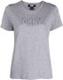 DKNY T-shirt met logo-reliëf Grijs - Thumbnail 1