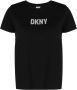 DKNY T-shirt met reflecterend logo Zwart - Thumbnail 1