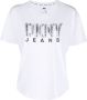 DKNY T-shirt verfraaid met studs Wit - Thumbnail 1