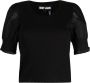 DKNY Top met ronde hals Zwart - Thumbnail 1