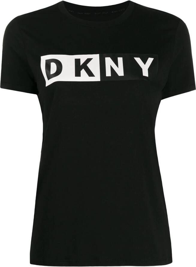 DKNY Tweekleurig T-shirt Zwart