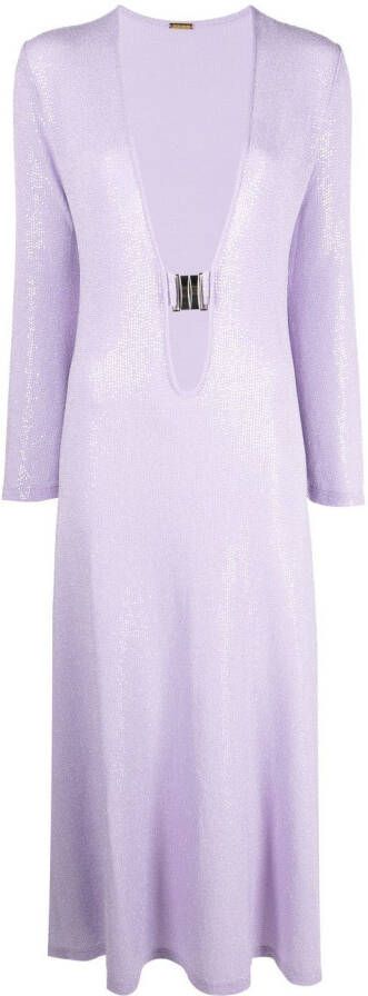 Dodo Bar Or Jurk verfraaid met pailletten Paars