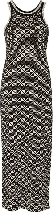 Dodo Bar Or Midi-jurk met jacquard Zwart