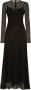 Dolce & Gabbana A-lijn maxi-jurk verfraaid met stras Zwart - Thumbnail 1