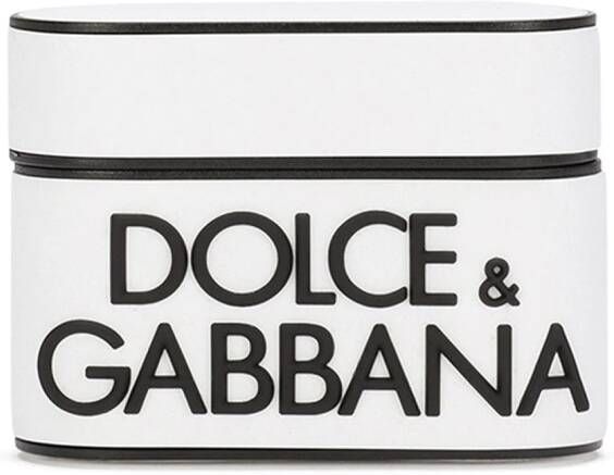 Dolce & Gabbana AirPods hoesje met logoprint Wit