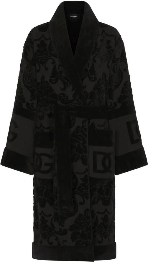 Dolce & Gabbana Badjas met lange mouwen Zwart