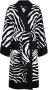 Dolce & Gabbana Badjas met zebraprint Zwart - Thumbnail 1