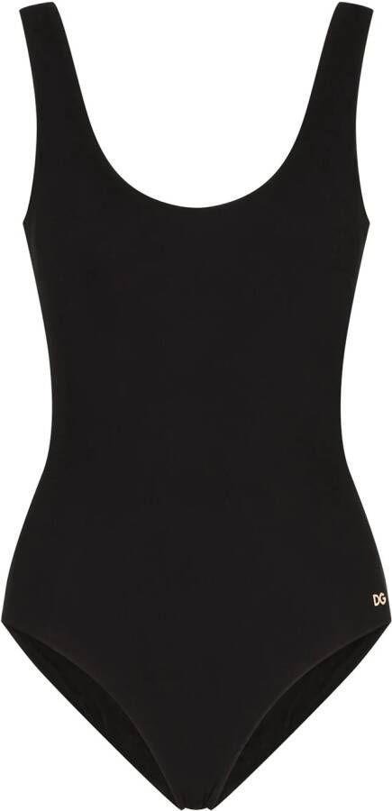 Dolce & Gabbana Badpak met logo Zwart