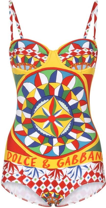Dolce & Gabbana Badpak met print Rood
