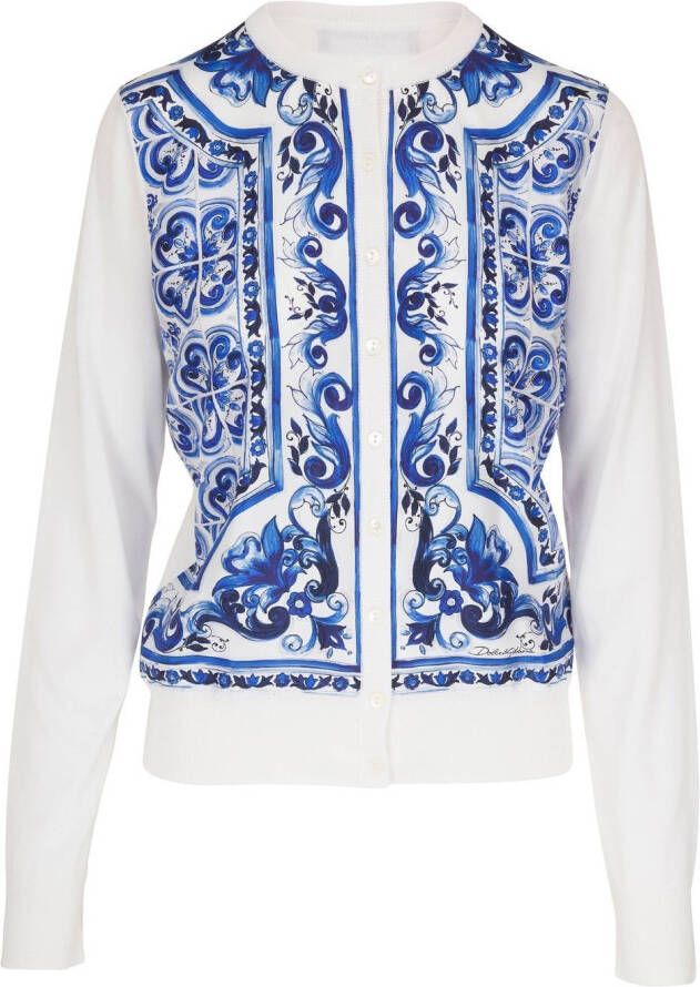 Dolce & Gabbana Fijngebreid vest Wit