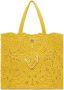 Dolce & Gabbana Beatrice shopper met kant Geel - Thumbnail 1