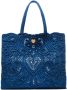 Dolce & Gabbana Grote Beatrice shopper met kant Blauw - Thumbnail 1