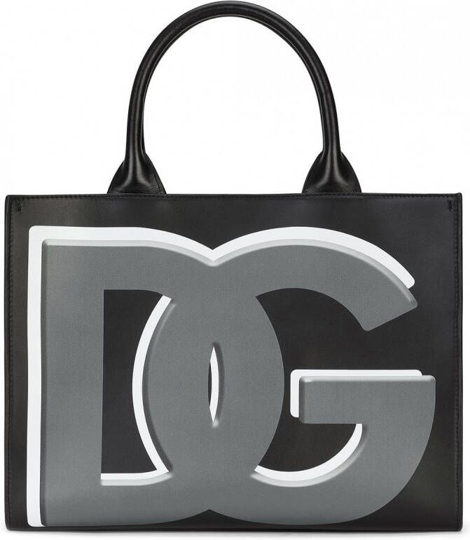 Dolce & Gabbana Beatrice shopper met logo Zwart
