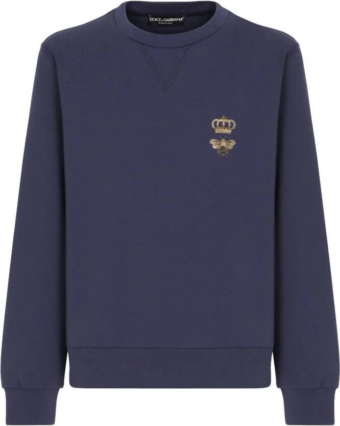 Dolce & Gabbana Sweater met borduurwerk Blauw
