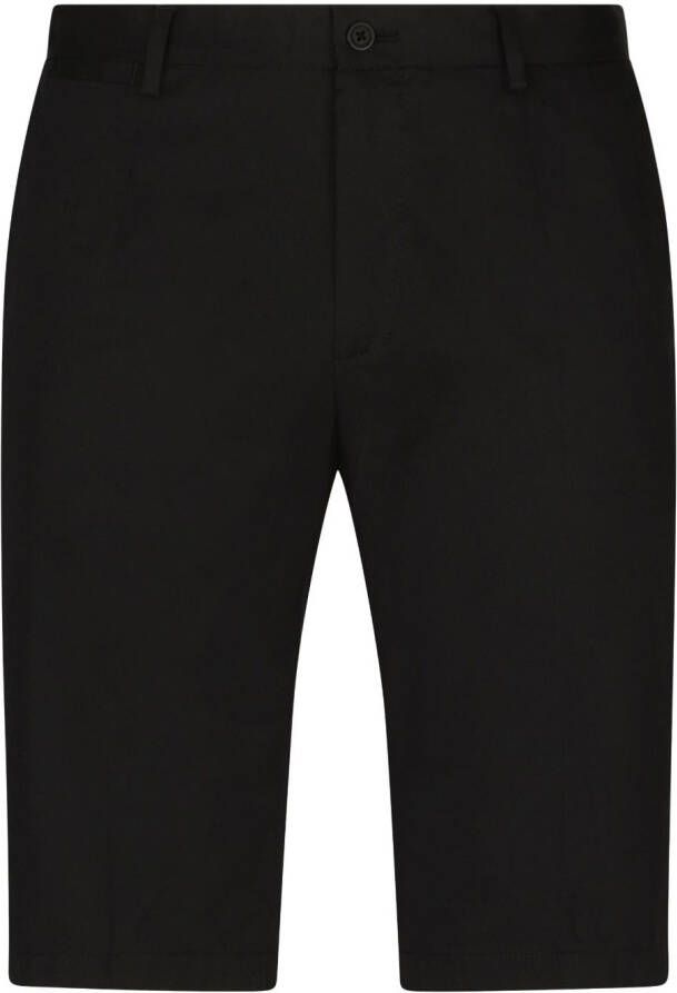 Dolce & Gabbana Bermuda shorts met logopatch Zwart