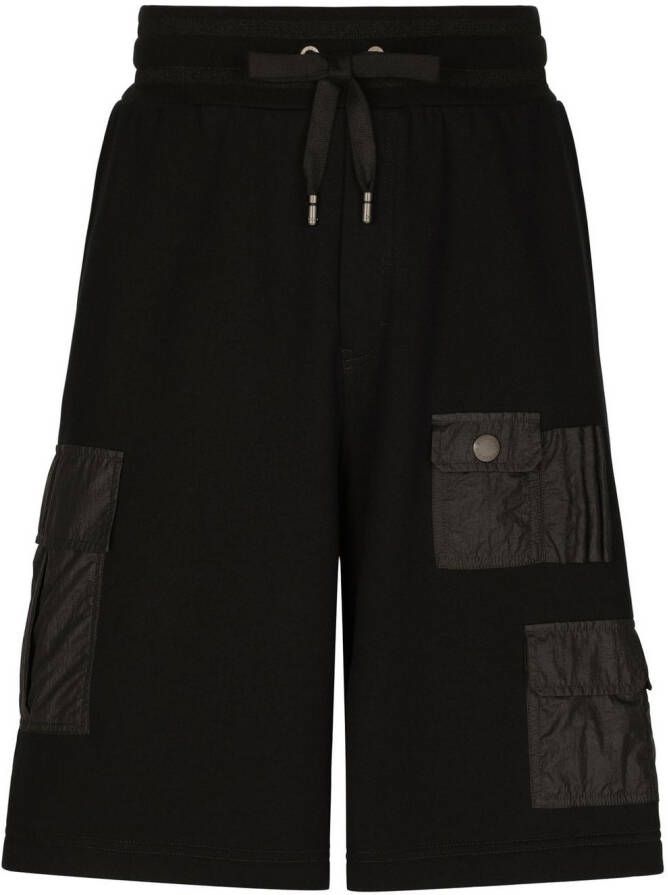 Dolce & Gabbana Bermuda shorts met trekkoordtaille Zwart