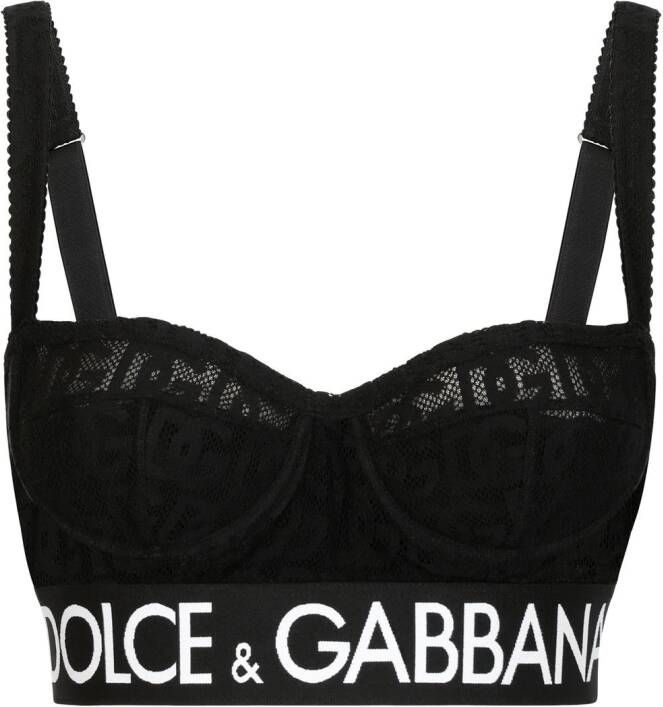 Dolce & Gabbana Bh met jacquard Zwart