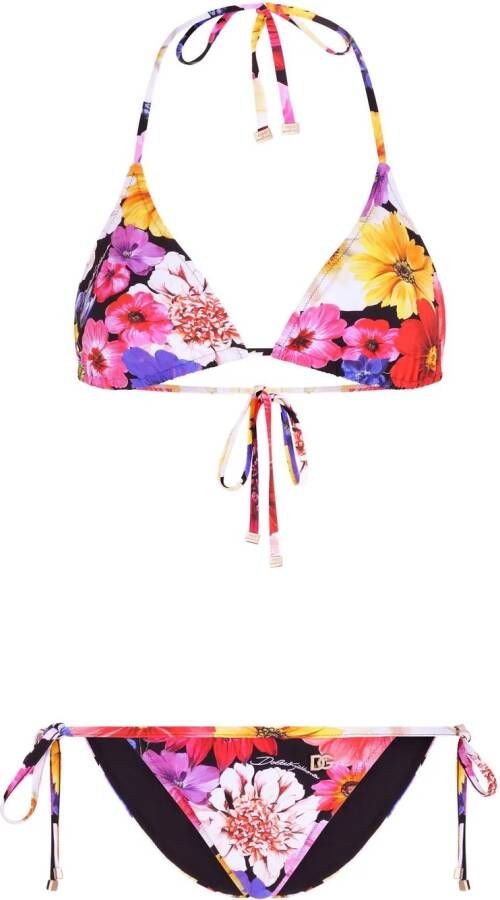 Dolce & Gabbana Bikini met bloemenprint Wit