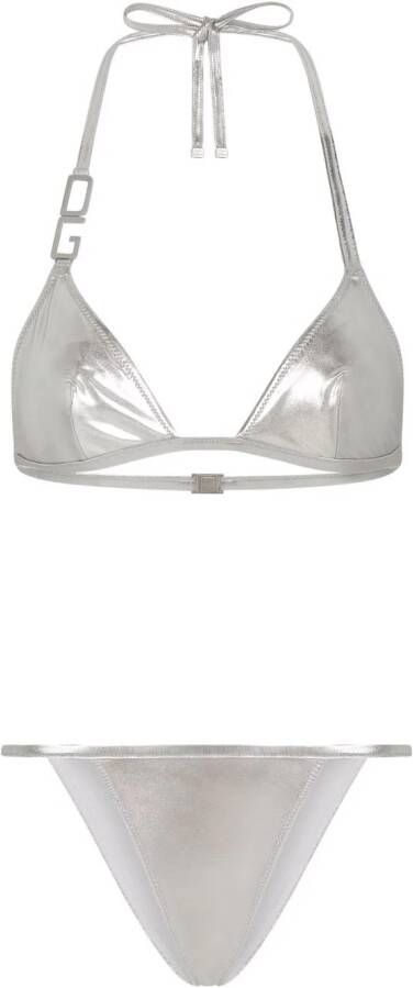 Dolce & Gabbana Triangel bikini Zilver