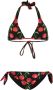Dolce & Gabbana Triangel bikini met print Zwart - Thumbnail 1