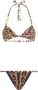 Dolce & Gabbana Triangel bikini met luipaardprint Bruin - Thumbnail 1