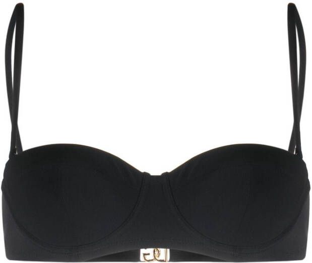 Dolce & Gabbana Bikinitop met logoplakkaat Zwart