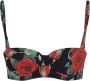 Dolce & Gabbana Bikinitop met roosprint Zwart - Thumbnail 1
