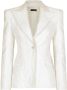 Dolce & Gabbana Blazer met brokaat Wit - Thumbnail 1