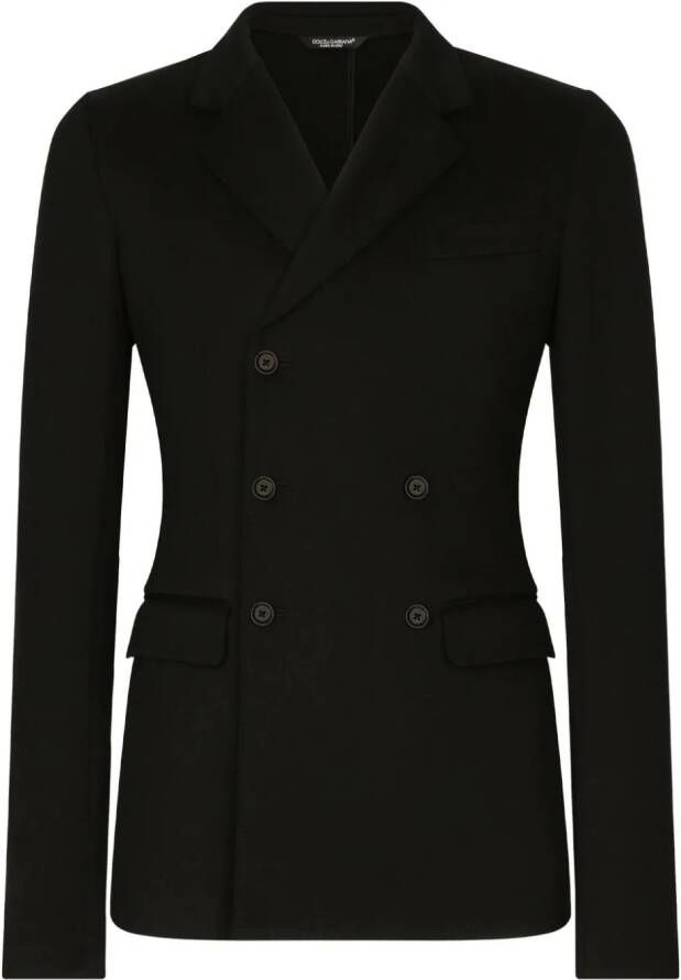 Dolce & Gabbana Blazer met enkele rij knopen Zwart