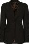 Dolce & Gabbana Turlington blazer met enkele rij knopen en jacquard Zwart - Thumbnail 1