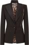 Dolce & Gabbana Blazer met enkele rij knopen en logo afwerking Zwart - Thumbnail 1