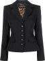 Dolce & Gabbana Blazer met logoplakkaat Zwart - Thumbnail 1