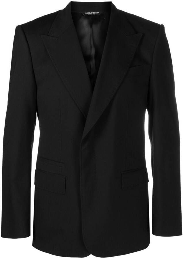 Dolce & Gabbana Blazer met dubbele rij knopen Zwart
