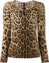 Dolce & Gabbana Blouse met luipaardprint Beige - Thumbnail 1
