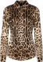 Dolce & Gabbana Blouse met luipaardprint Bruin - Thumbnail 1
