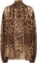 Dolce & Gabbana Chiffon blouse met luipaardprint Bruin - Thumbnail 1